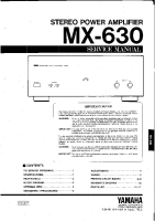 Yamaha MX-630 - Service Manual-2
